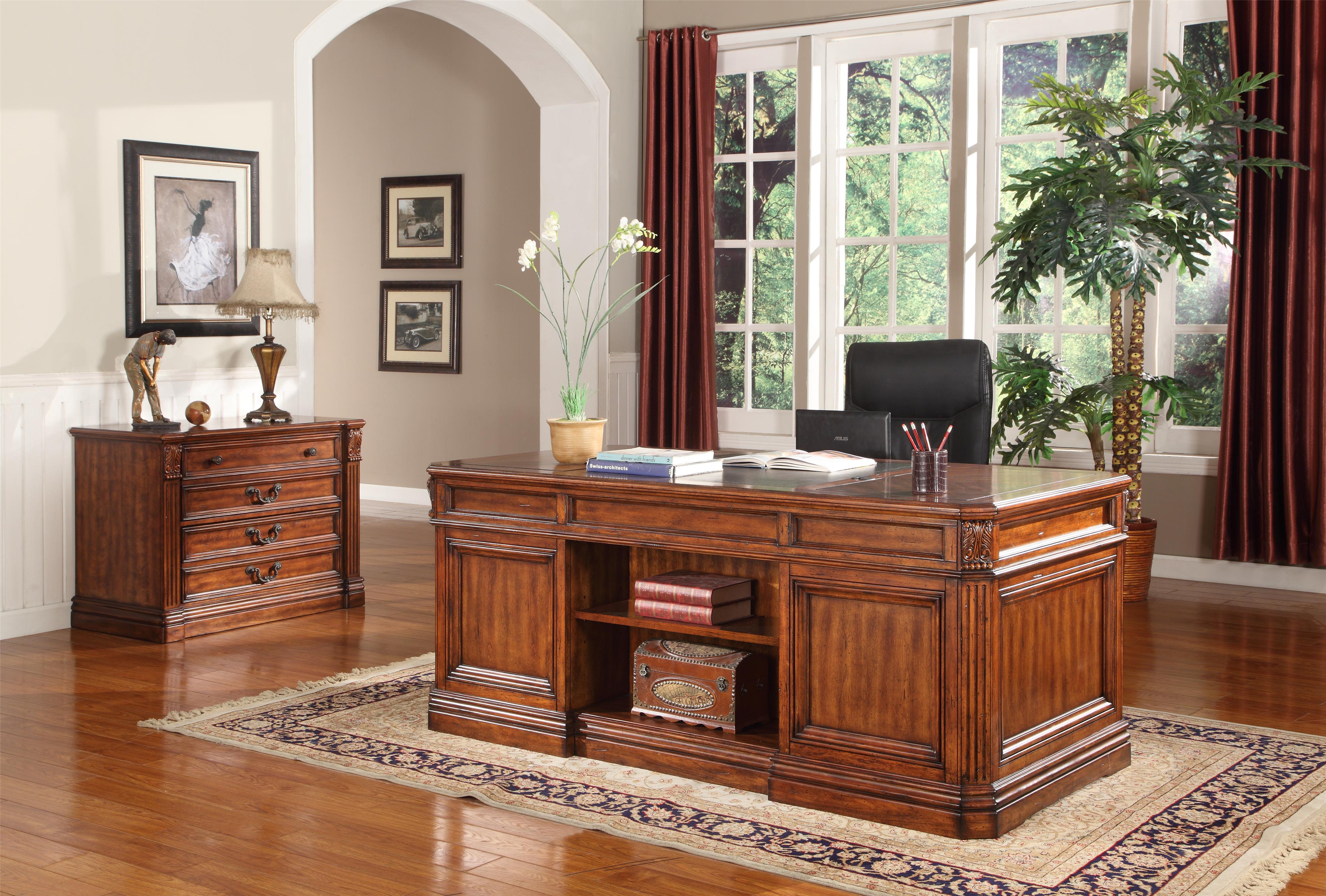 Parker House Granada GGRA90803 Traditional Double Pedestal Executive